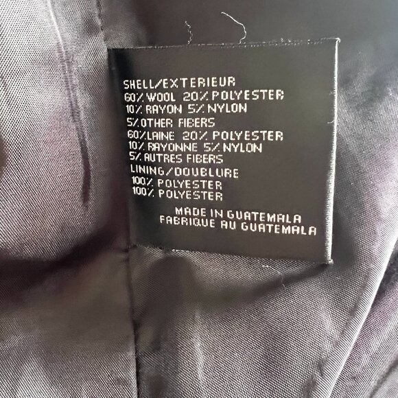 Black Wool Coat DKNY - Picture 5 of 5